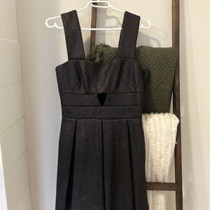 Robert Rodriguez Textured Black Mini Dress